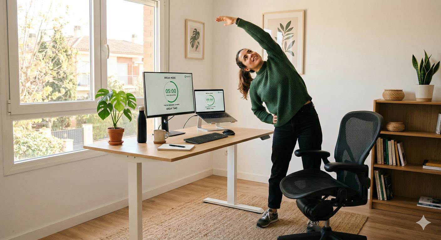 WFH Productivity App & Desk Workout Timer